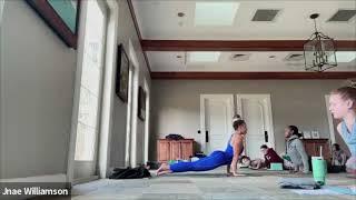 1-7-24 modified ashtanga at fall creek farmers market | yoga for change usa