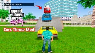 Infinite Cars Throwing Mod For GTA Vice City | Unlimited Comet Cars Cheat Code | Faizan Gaming