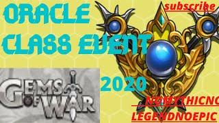 Oracle class event team | Gems of War Class event | NO MYTHIC NO LEGENDARY NO EPIC