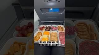 Did you know you can bring food on a plane?    #travelhacks #tsa #travel #foodie #foodhack #snackbox