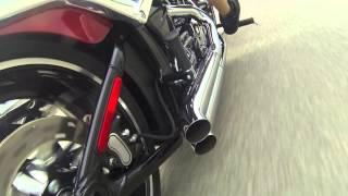 Bassani Xhaust Pro-Street Turn Outs on a Harley Softail Breakout