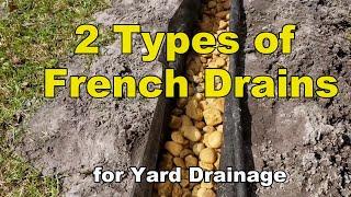 2 French Drains for Yard Drainage Tips and How To