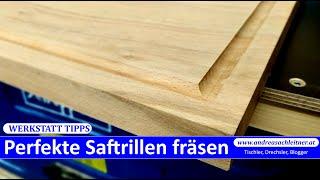 Perfekte Saftrillen mit der Tischfräse - Fräsvorrichtung für die Scheppach HF60 selber bauen