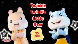 Twinkle Twinkle | 15 MIN LOOP | Kids Songs and Nursery Rhymes | Babuland Buddies | English Rhymes