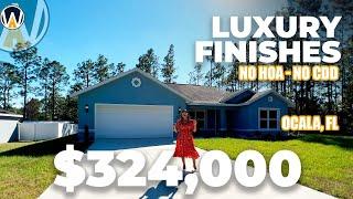 AFFORDABLE New Home in Ocala, FL with LUXURY finishes | NO HOA NO CDD