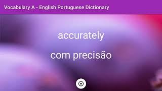 English - Portuguese Dictionary - Vocabulary A