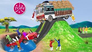 Speed Bump Truck Rescue Comedy Hindi Stories Collection Tractor Rescue Hindi Kahani Fun Comedy Video