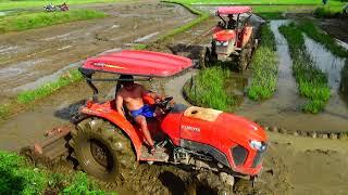 may cay kubota l5018, kubota m6040 | Tractor at Work | kubota tractor working