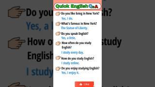  Simple English Q&A | Practice English | For Beginners | #shorts