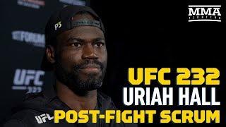 UFC 232: Uriah Hall Explains Emotional Post-Fight Speech About Sister - MMA Fighting