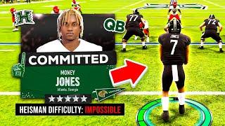 5 STAR QB TAKES OVER 1 STAR SCHOOL (HEISMAN DIFFICULTY) College Football 25 Road to Glory