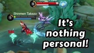 I Pick Lightning Lady To Counter Ling And I Got Hunted Down | Eudora Mobile Legends Shinmen Takezo