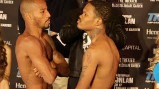 OLYMPIC GOLD MEDALIST ROBSON CONCEICAO v AARON HOLLIS - OFFICIAL WEIGH-IN FROM MADISON SQAURE GARDEN