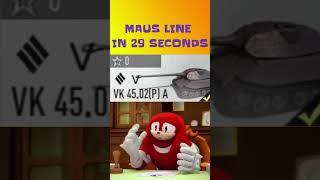 MAUS line in 30 seconds  #shorts #tankcompany