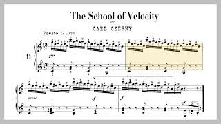 Czerny Op. 299, No. 11 from The School Of Velocity (Rapid independence of each finger)