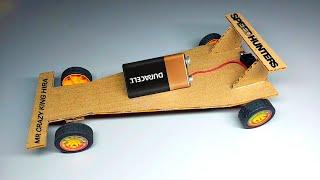 How To Make Cardboard Paper Racing Car | Powerful Electric Car 2025