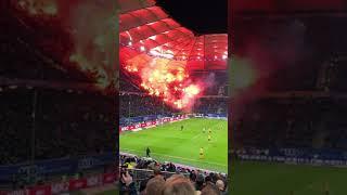 Ähm… der Dynamo Dresden Block brennt?! ⁣(tt/masch1510) #instagram #reels #football #goal #fire