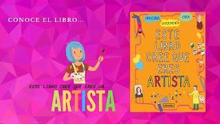 Este libro cree que eres un artista  | Libro educativo para niños |Míralo por dentro