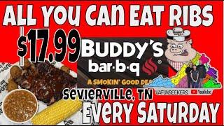 Buddy’s Bar-B-Q  | All You Can Eat Ribs $17.99 | Sevierville, TN