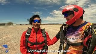 Speechless … Thank you for the awesome words!  Tandem Skydive in Las Vegas at Fyrosity®