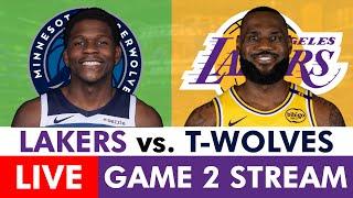 Lakers vs. Timberwolves Live Streaming Scoreboard, Play-By-Play, Highlights | NBA Playoffs Game 2