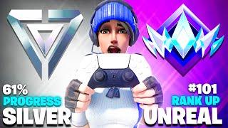 Silver to Unreal CONSOLE SPEEDRUN (Fortnite Ranked)