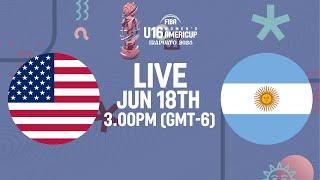 USA v Argentina | Full Basketball Game | FIBA U16 Women's AmeriCup 2025