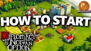 How to Start in: Diplomacy is Not an Option | Guide for endless mode building & combat | Indie RTS