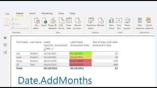 Use Date.AddMonths function to create a new Column of future Dates in Power BI - Power Query Editor