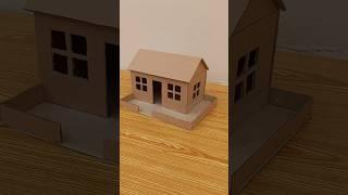 Small Cardboard House | DIY Miniature Cardboard House Making a House With Cardboard.