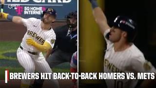 Brewers SLAM BACK-TO-BACK HOMERS vs. Mets to take the lead in Game 3  | ESPN MLB