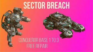 War Commander: Sector Breach Conqueror Base 1 To 3 Free Repair