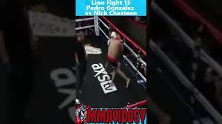 TKO DOCTOR'S STOPPAGE Lion Fight 15 - Pedro Gonzalez vs Nick Chasteen #shorts #muaythai #lionfight