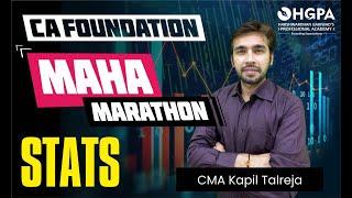 CA FOUNDATION MARATHON MATHS  - KAPIL TALREJA | HGPA CLASSES | JUNE 2022 | OFFLINE | ONLINE LIVE