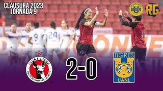 DERROTA SORPRESIVA | TIJUANA 2-0 TIGRES FEMENIL | J9 Clausura 2023 Liga Mx Femenil