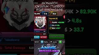 Monarch Okorun (Turbo) Stat Showcase | Roblox | Anime Vanguards #roblox #showcase #animevanguards