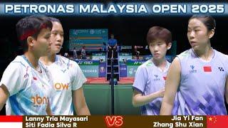 Lanny/Siti Fadia bentrok melawan ganda China "Jia Yifan/Zhang Shu Xian" | Badminton PMO25