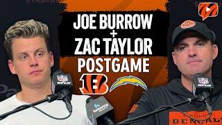 Joe Burrow and Zac Taylor React to Bengals Week 11 LOSS to Chargers