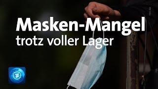 Millionen Masken kommen nicht dort an, wo sie gebraucht werden