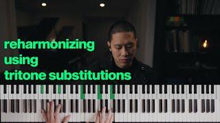 Jazz Reharm Using Tritone Substitutions on "All The Things You Are." Detailed Breakdown of Voicings.