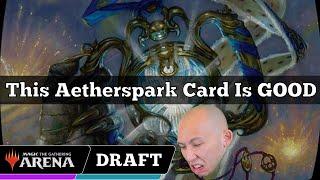 This Aetherspark Card Is GOOD | Aetherdrift Alchemy Draft | MTG Arena