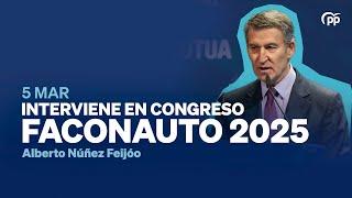 Alberto Núñez Feijóo interviene en el Congreso Faconauto 2025 en Madrid