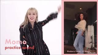 Momo learning the Blueberry Faygo Tik Tok Dance Challenge by watching it once (TWICE x Cosmopolitan)