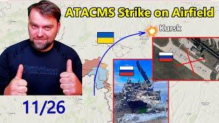 Update from Ukraine | Wow! Ukraine Strikes Ruzzian Military Airfield with ATACMS | Huge Win!