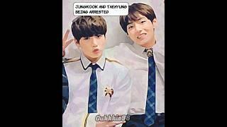 Taehyung and Jungkook being arrested  #comicff #shortsff #ytshorts #btstaekookff