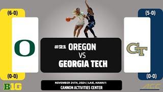 No. 21 Oregon vs Georgia Tech | 2024 Hawai'i North Shore Showcase | 11.25.24