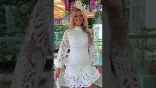 Pink Boutique Glamorous Affair White Long Sleeve Crochet Lace Dress