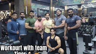 ￼ Team, Tiger chest workout vlog ￼@befit-sandeep0001 @tigerfitnessclub5656