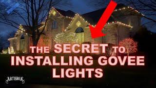 The SECRET to installing Govee Permanent Lights.  How to Holiday Decorations. Using 3M VHB tape.