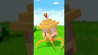 Chicken House vs Steve - Minecraft animation #minecraft #shorts